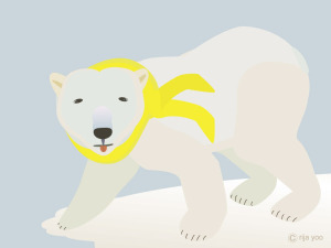 polarbearwithyellowscarp